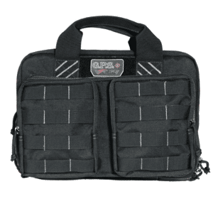 The Tactical 2 Case features a pair of interior double quilted heavily padded pouches that allow you to carry up to four handguns.
